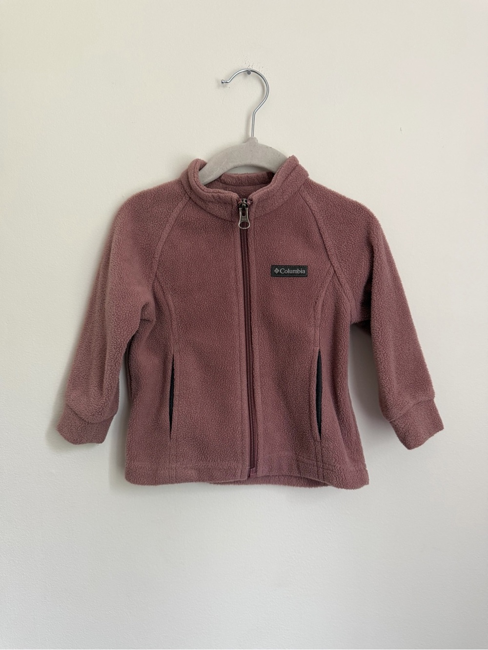 Columbia Kids' Mauve Fleece Zip Jacket (Size 12-18m)